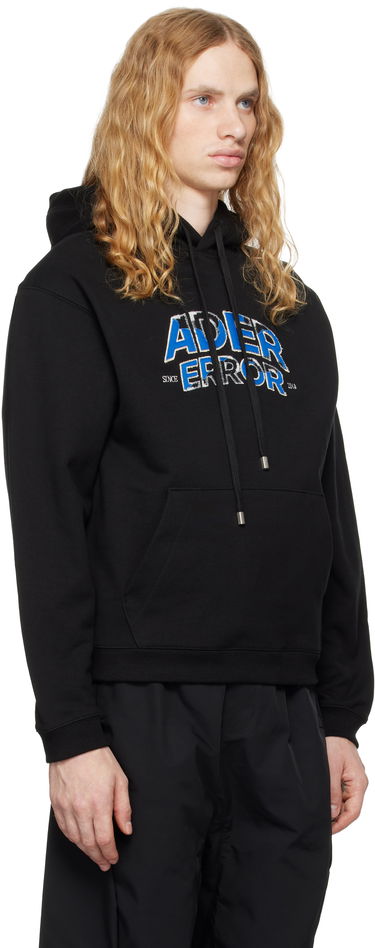 Світшоти ADER ERROR Distressed Logo Graphic Print Hoodie чорний | BN25FYHD0101BK, 1