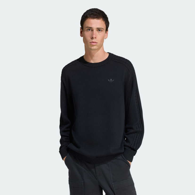 Cветр adidas Performance Premium Essentials Knit Sweater чорний | JY2648