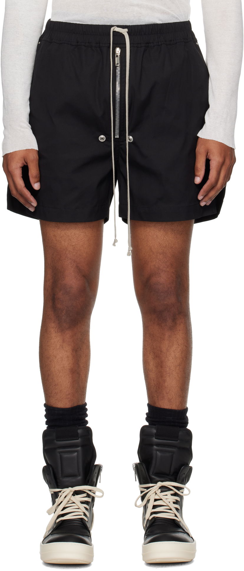 Шорти Rick Owens Concordians Bela Boxers Shorts чорний | RU02E1391 TE