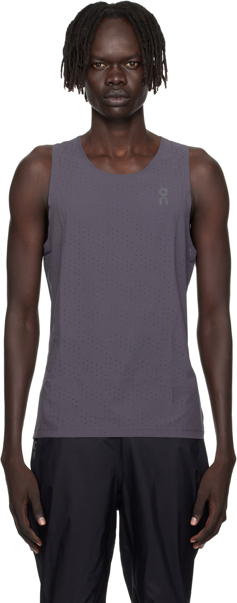 Безрукавка On Running Race Tank Top Сірий | 1MF10152343