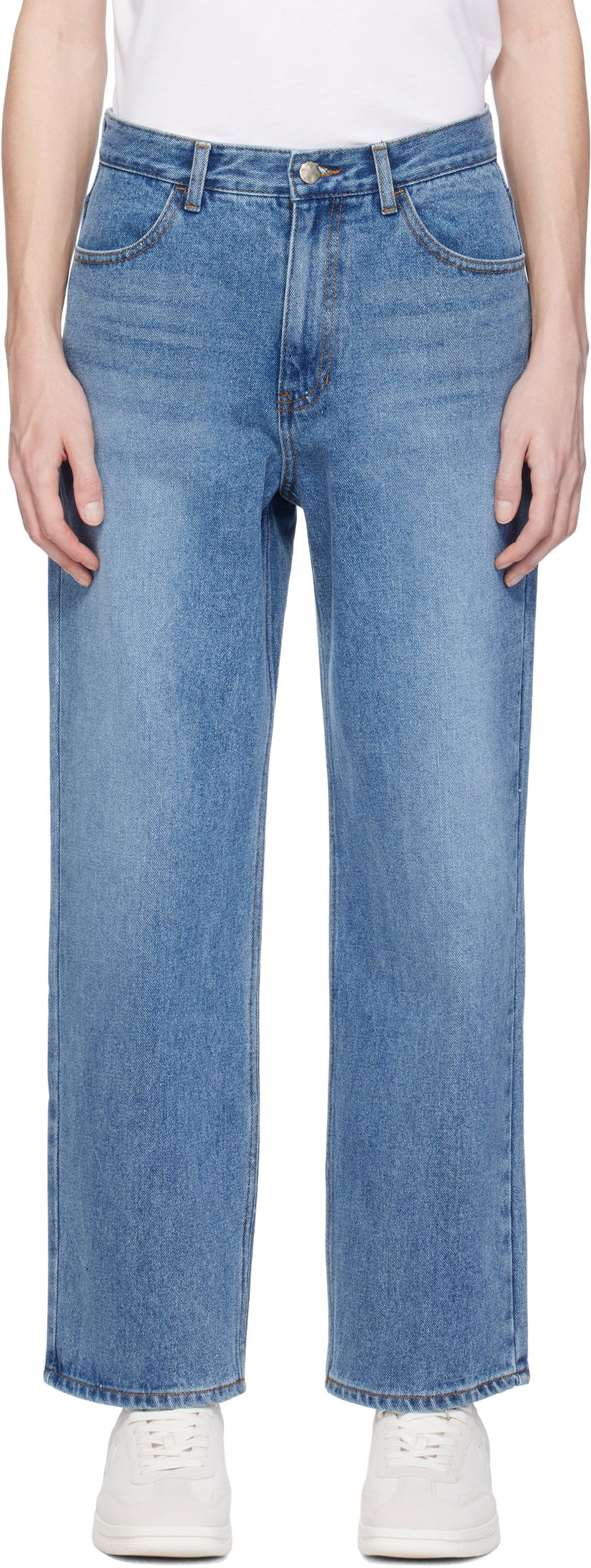 Джинси ADER ERROR ADER error Sig; TRS Tag 01 Jeans Синій | BO42FYJE0101SB