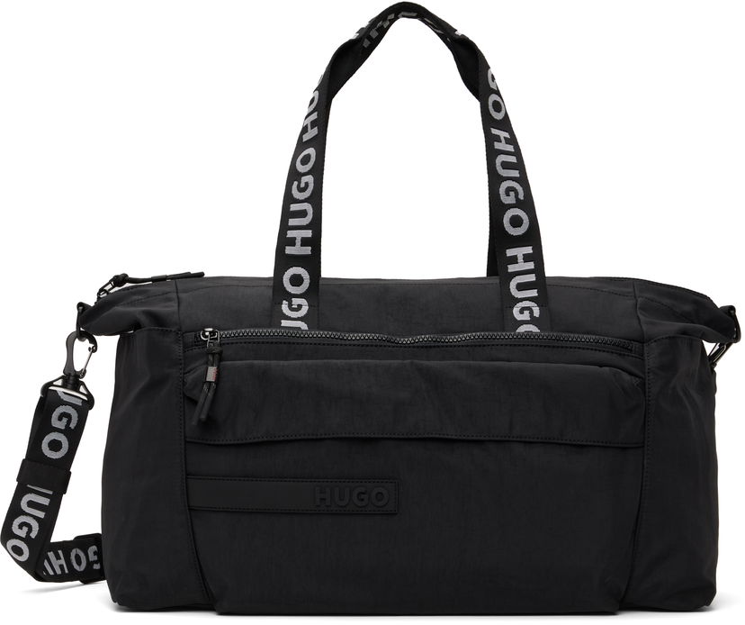Спортивний рюкзак BOSS Hugo Logo Patch Duffle Bag чорний | 50541967
