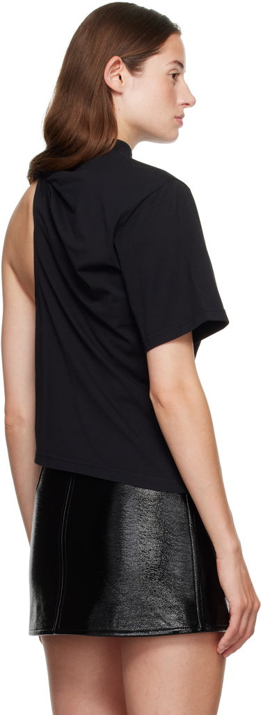 Футболка Courrèges Courrèges Twist Asymmetrical T-Shirt чорний | 325JTS209JS0233, 2