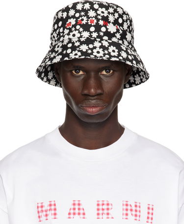 Капелюх Marni Marni Pop Fields Bucket Hat чорний | CLZC0110PS UAC016, 0