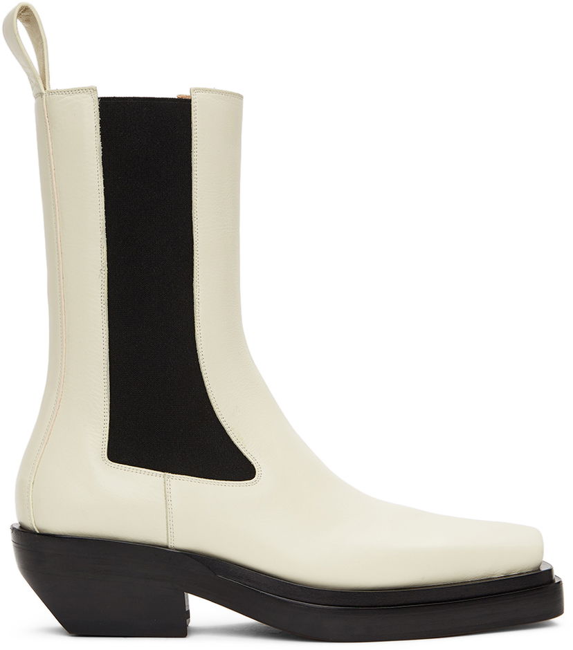 Кросівки та взуття Bottega Veneta Bottega Veneta 'The Lean' Chelsea Boots білий | 639702 - V00M0