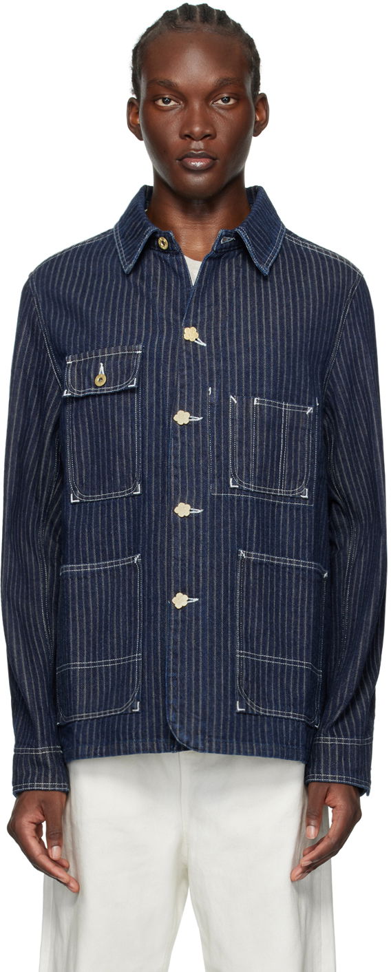 Сорочка KENZO Relaxed Workwear Denim Jacket Синій | FE65DV1126F1