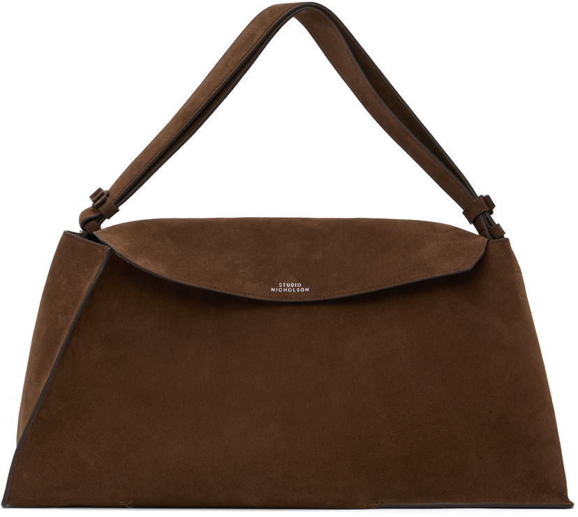 Сумочка Studio Nicholson Studio Nicholson Suede Shoulder Bag Коричневий | SHIBORU SN - 742