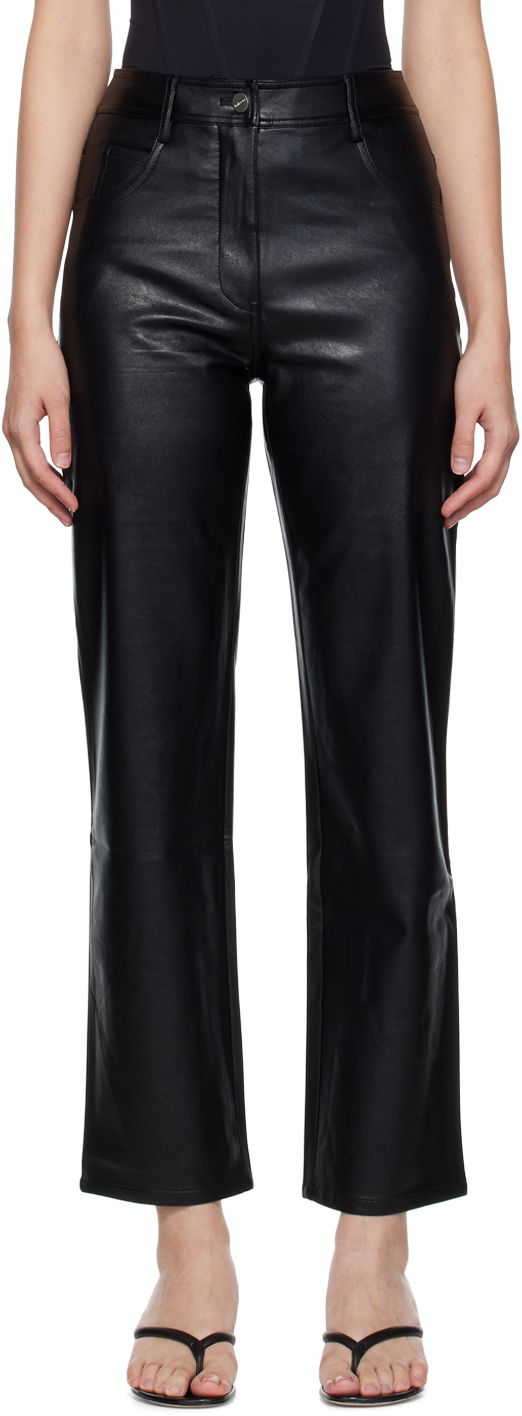 Штани Miaou Miaou Junior Faux-Leather Pants чорний | 1010-CL-BLKL
