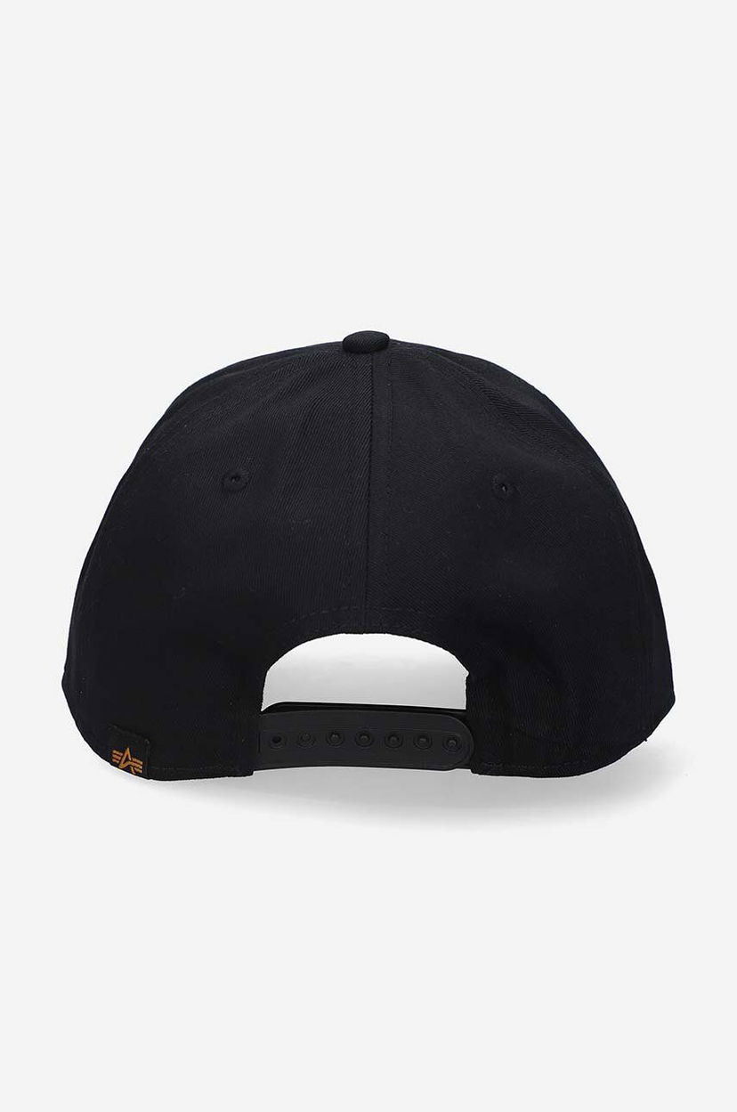 Кепка Alpha Industries Baseball Cap With Print чорний | 126912.682