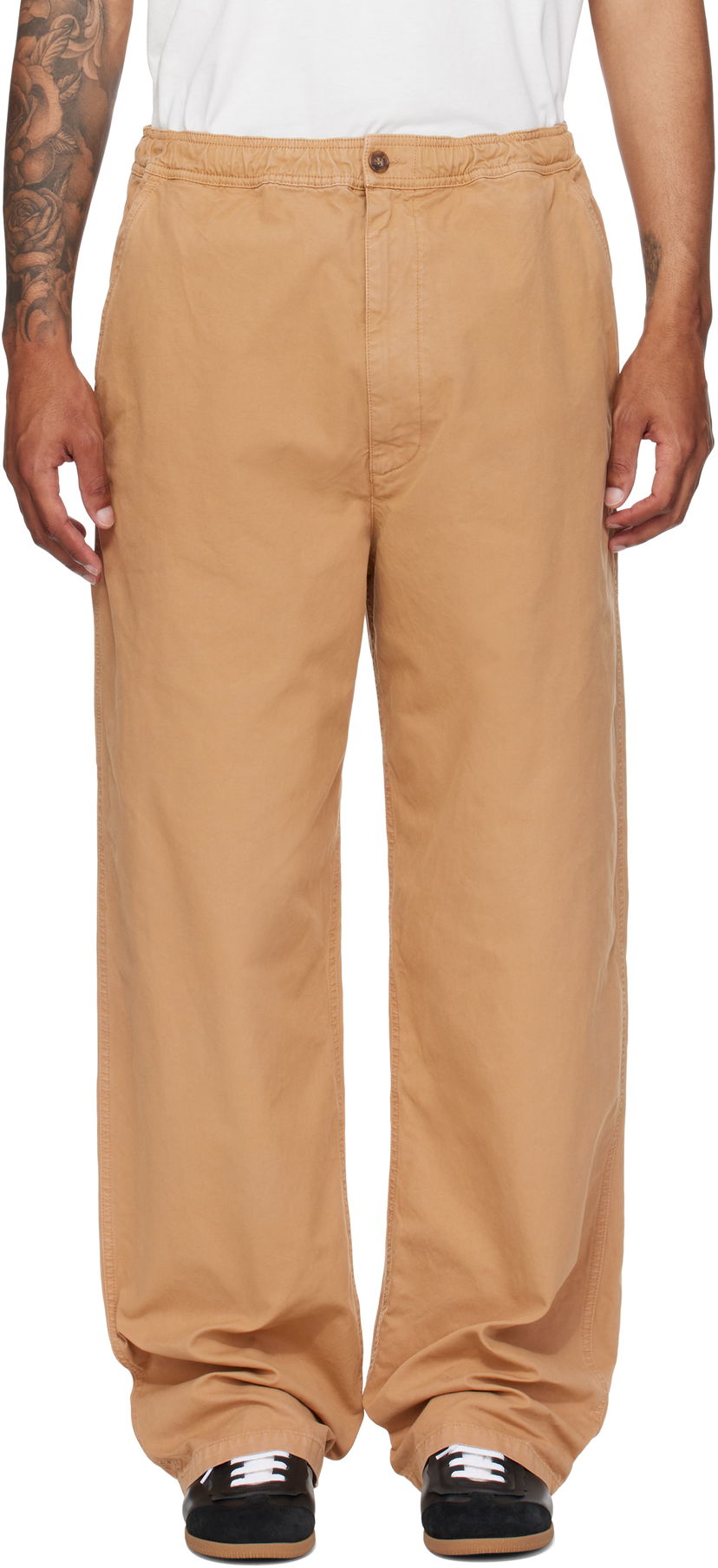 Штани Maison Margiela MM6 Maison Margiela Canvas Trousers бежевий | SH0KA0048 S78548