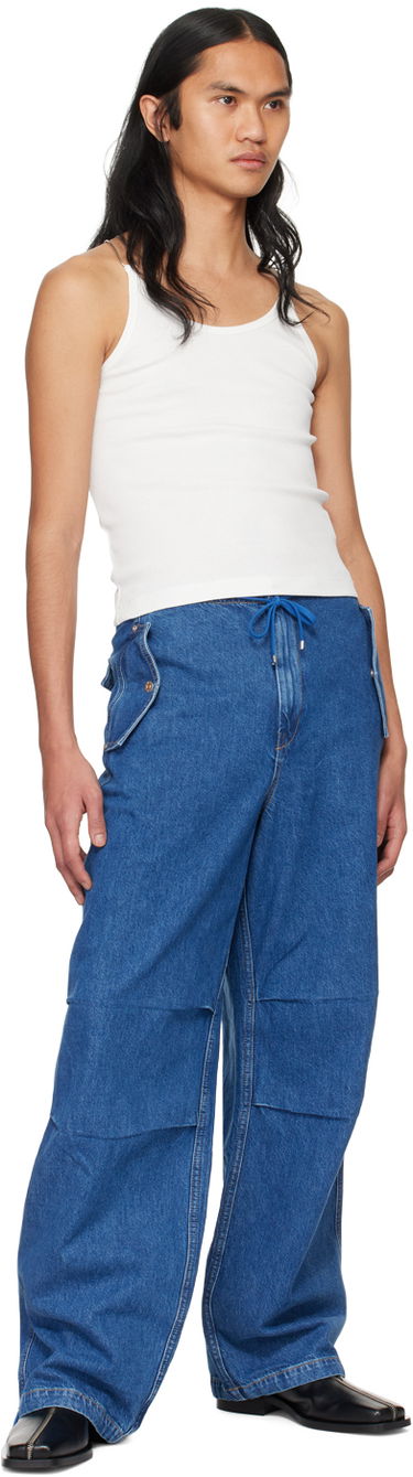 Джинси Dion Lee Relaxed Fit Drawstring Jeans Синій | C2174PS24, 3