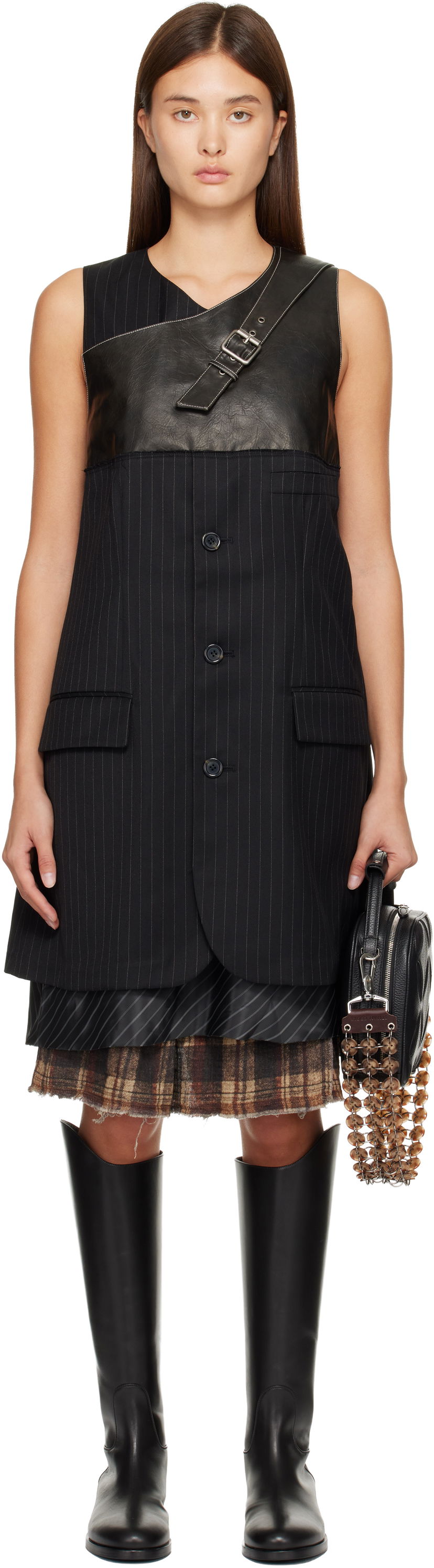 плаття Andersson Bell Blazer Cut Sleeveless Midi Dress чорний | atb1396w