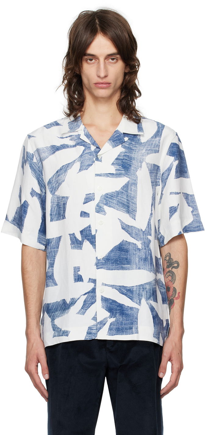 Сорочка Paul Smith Paul Smith Abstract Print Shirt білий | M1R-905U-N02392-40