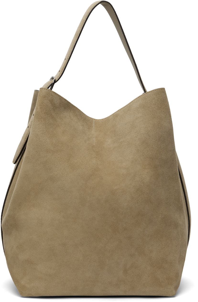 Сумочка TOTEME TOTEME Belted Suede Tote бежевий | 234-WAL853-LE0004
