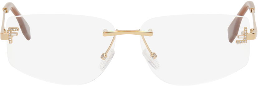 Сонцезахисні окуляри FENDI Fendi First Crystal Glasses Металік | FE5116US@58030 192337204203