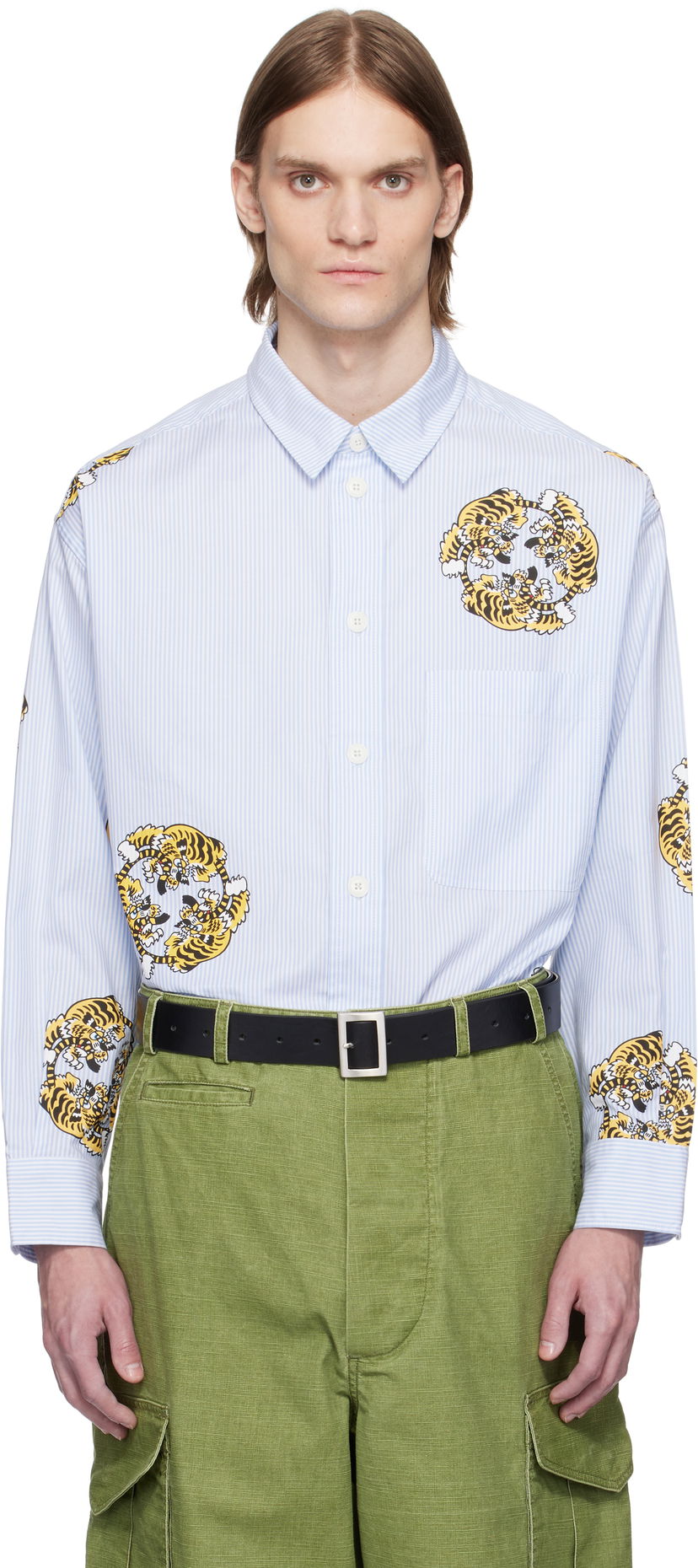 Сорочка KENZO Kenzo Paris VERDY Edition Oversized Shirt Синій | FF55CH5039A5
