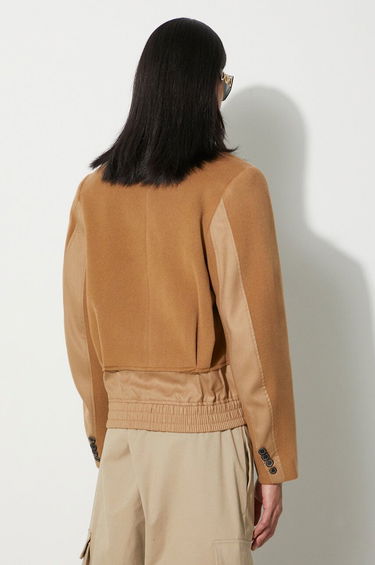 Куртка бомбер ADER ERROR Aviat Cropped Wool Blazer бежевий | BMADFWBZ0102, 2
