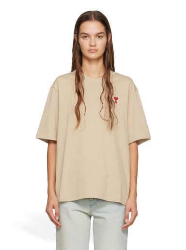 Футболка AMI T-Shirt бежевий | UTS005.726