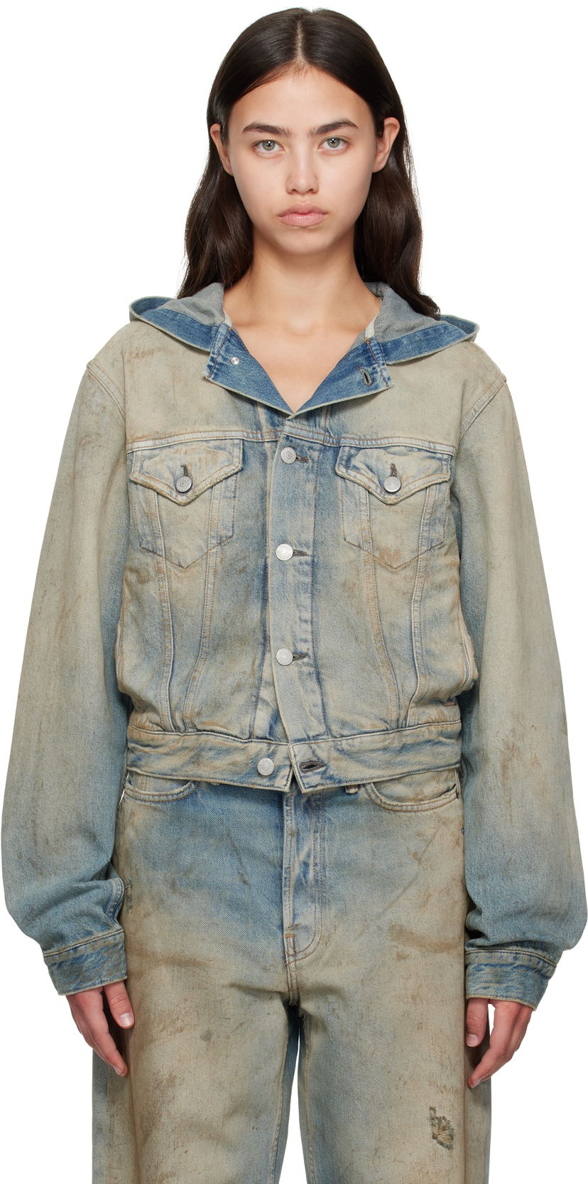 Куртка Acne Studios Acne Studios Hooded Denim Jacket Синій | C90199-