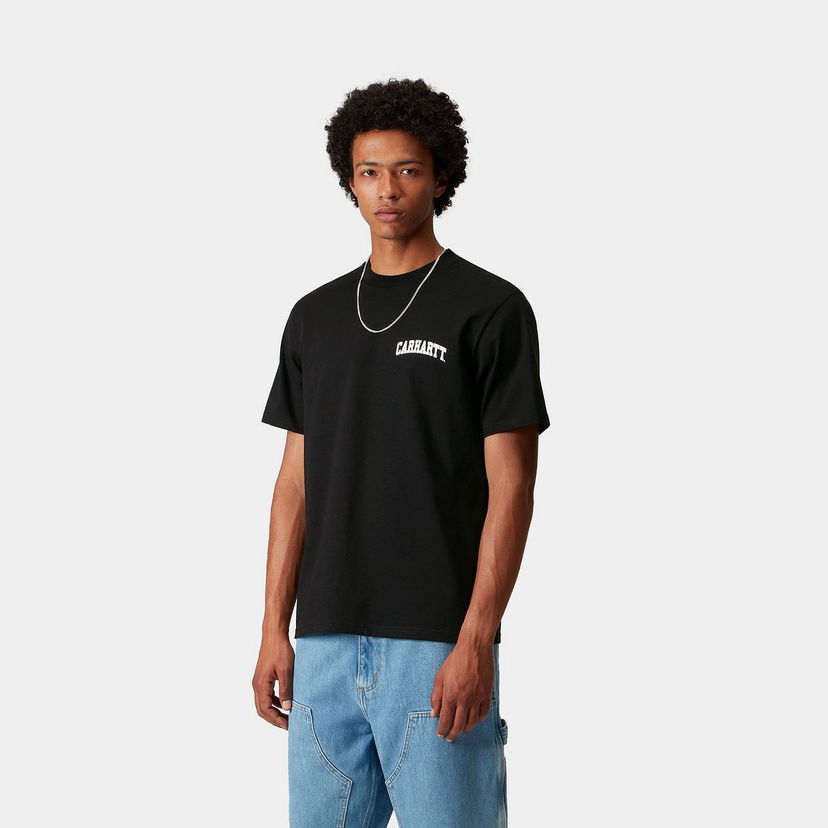 Футболка Carhartt WIP Short Sleeve University Script T-Shirt чорний | I036110_9