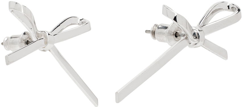 Сережки We11done We11done Bow Stud Earrings Металік | WD-AJ0-24-521-U-SV, 1