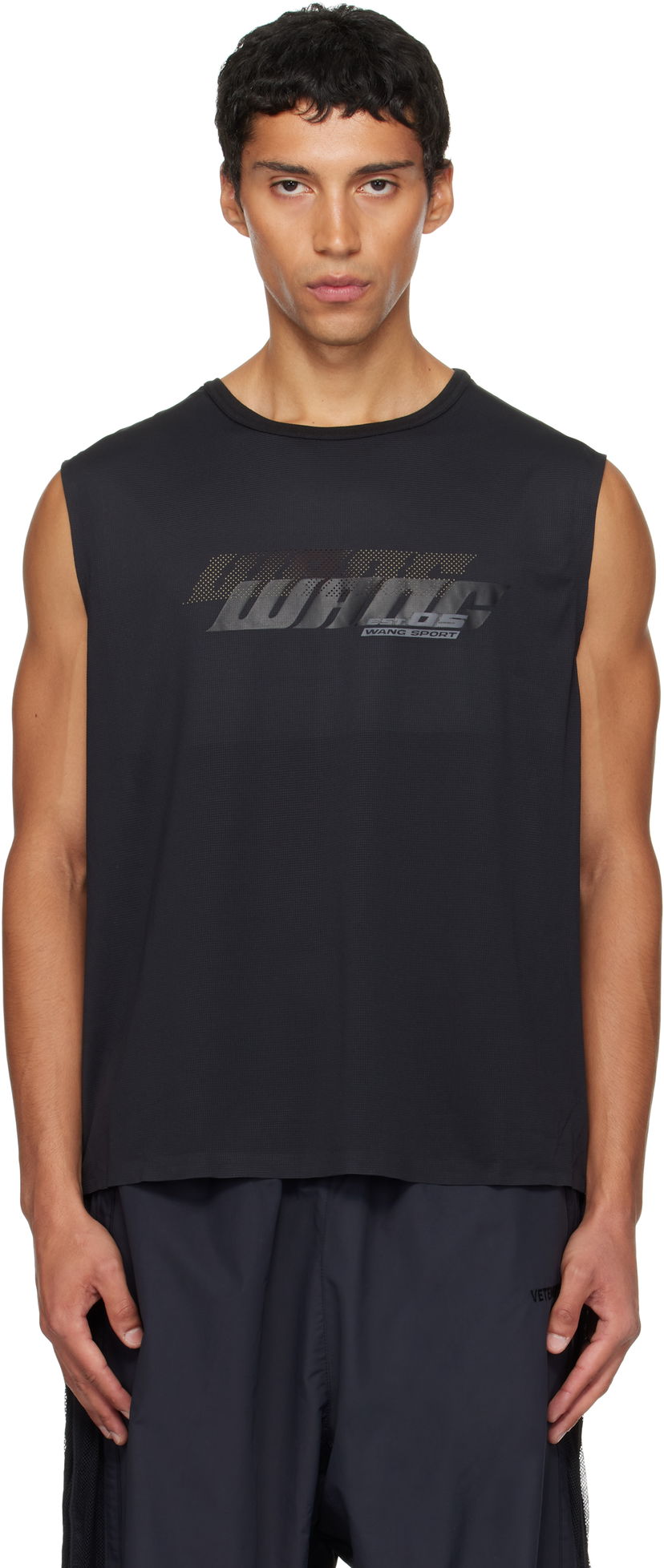 Безрукавка Alexander Wang Alexander Wang Graphic Logo Muscle Tank Top чорний | 6CC3251089
