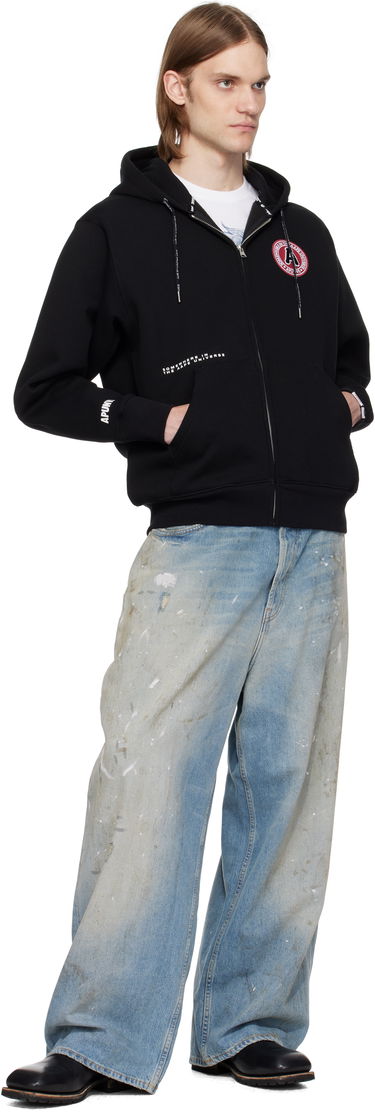 Світшоти AAPE by A Bathing Ape AAPE by A Bathing Ape Injection Zip-Up Hoodie чорний | AAPSWMC338XXNBKX, 3