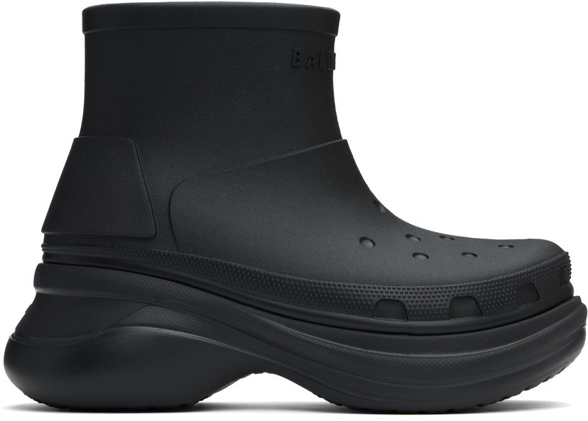 Кросівки та взуття Balenciaga Balenciaga Crocs Edition Boots чорний | 713679W1S8E