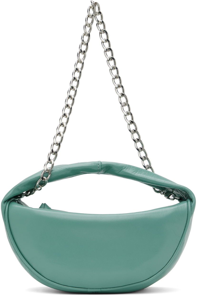 Сумка BY FAR BY FAR Cush Cadet Creased Leather Shoulder Bag Зелений | MWBTH014LL002BL052PL