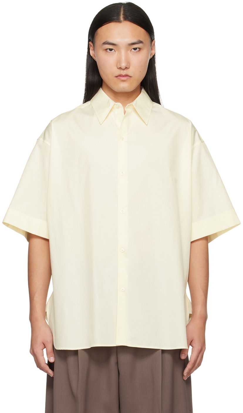 Сорочка Studio Nicholson Studio Nicholson Sorono Short Sleeve Shirt Жовтий | SORONO SNM - 883