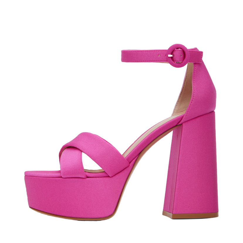 Кросівки та взуття Gianvito Rossi Sheridan Heeled Platform Sandals Рожевий | G61418.70RIC.LYC