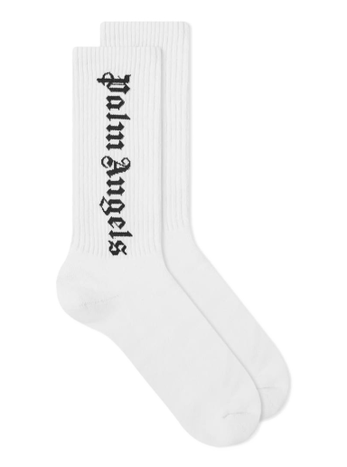 Шкарпетки Palm Angels Logo Socks білий | PMRA001C99FAB0020110