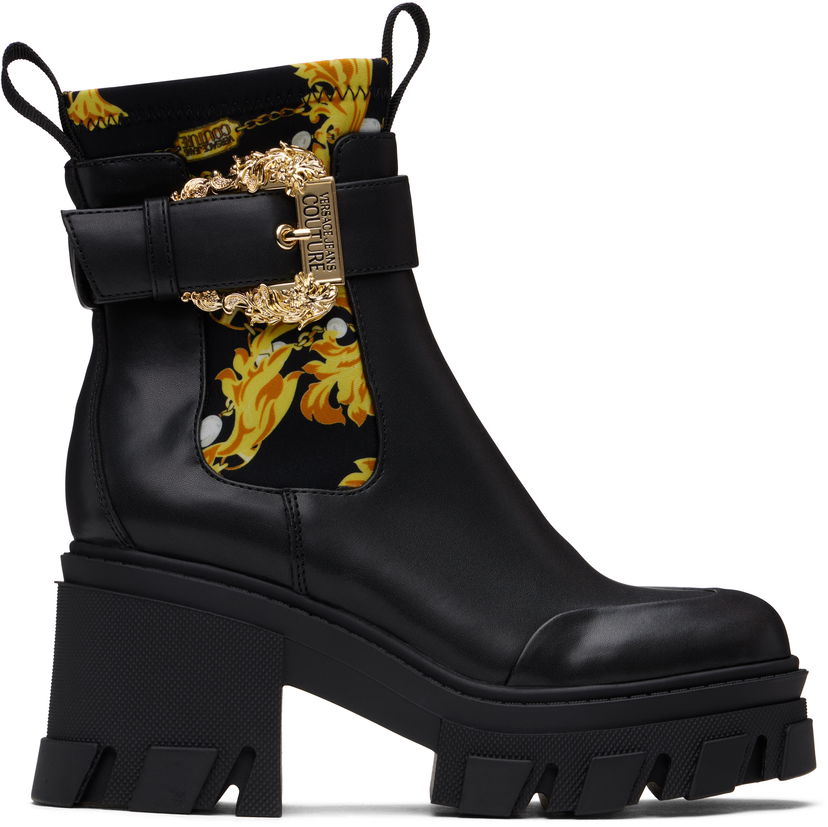 Кросівки та взуття Versace Versace Jeans Couture Sophie Chain Boots чорний | E77VA3S84_EZS867