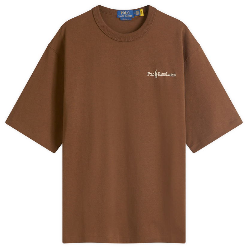 Футболка Polo by Ralph Lauren Relaxed Fit Embroidered Logo T-Shirt Коричневий | 710961137002