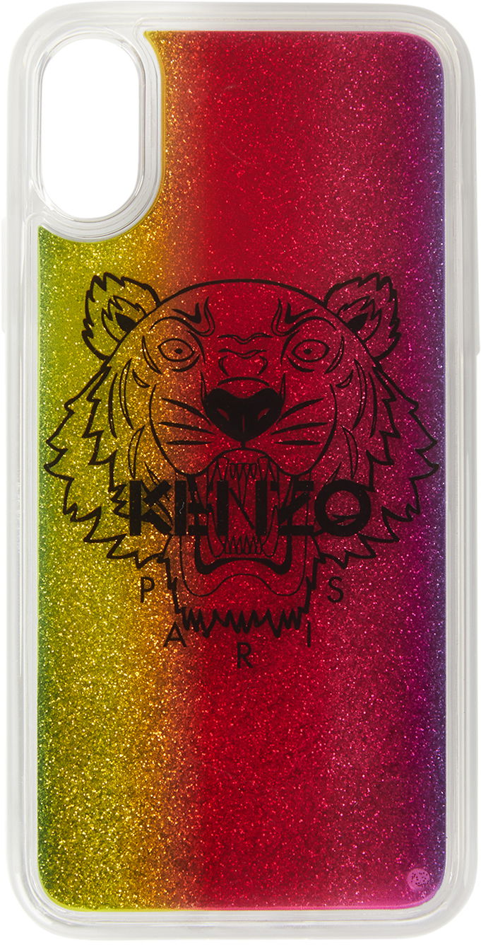 Аксесуари KENZO Kenzo Tiger iPhone X/XS Glitter Case Різнокольоровий | FA5COKIFXTLQ