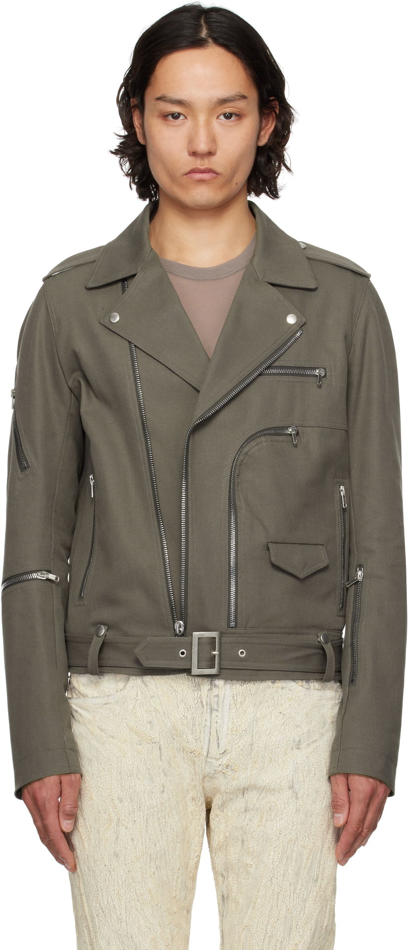 Куртка Rick Owens Rick Owens Hollywood Bauhaus Stooges Jacket Зелений | RL01E5717 CTES