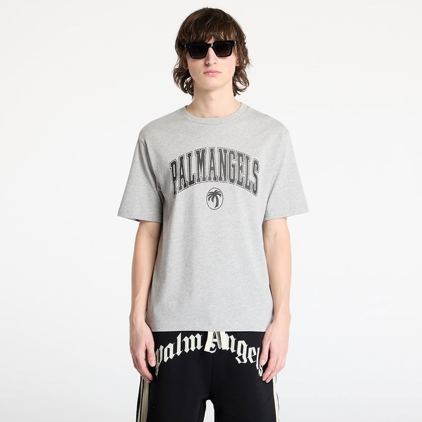 Футболка Palm Angels Palm Angels College Palm Slim T-Shirt Сірий | PMAA089S25JER0010810