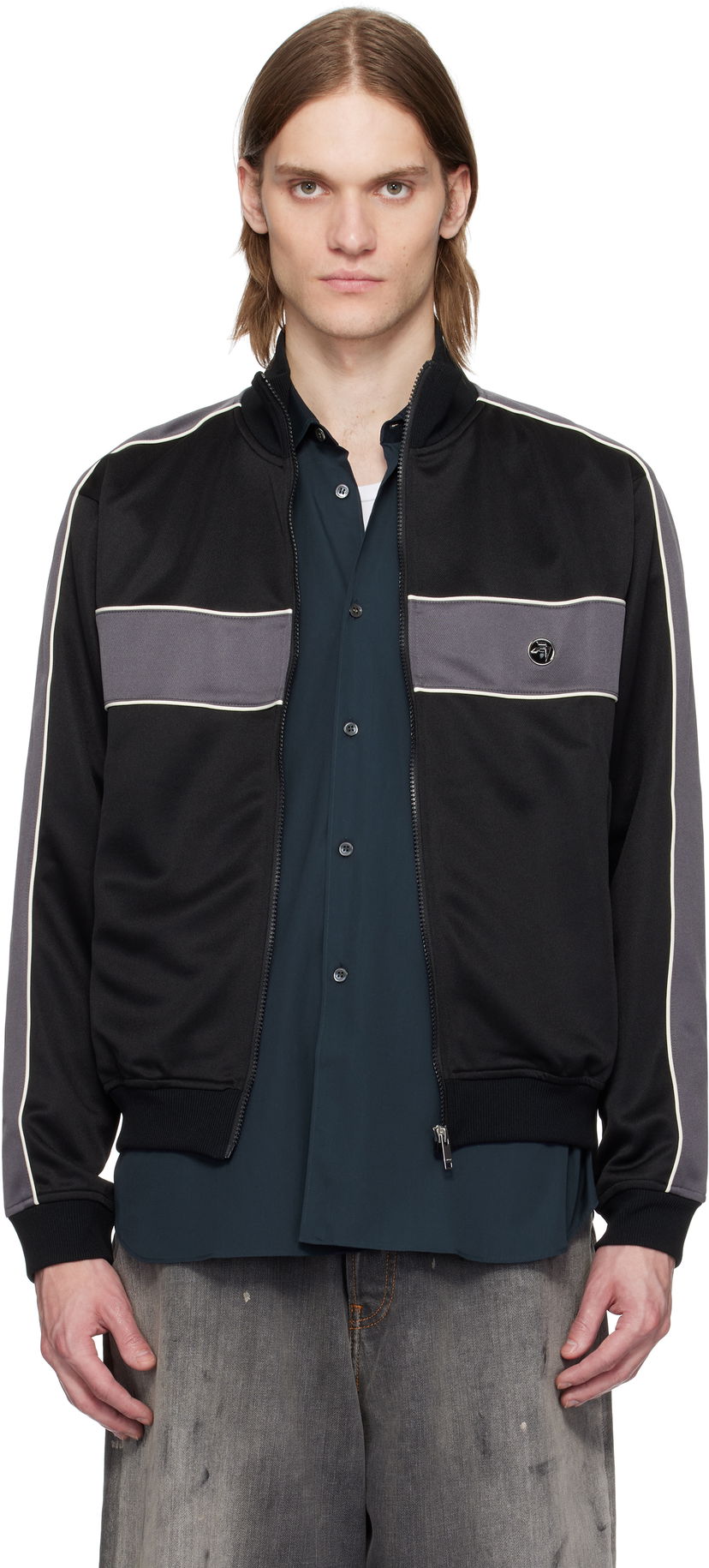 Куртка бомбер Ambush AMBUSH Paneled Track Jacket чорний | 12115218