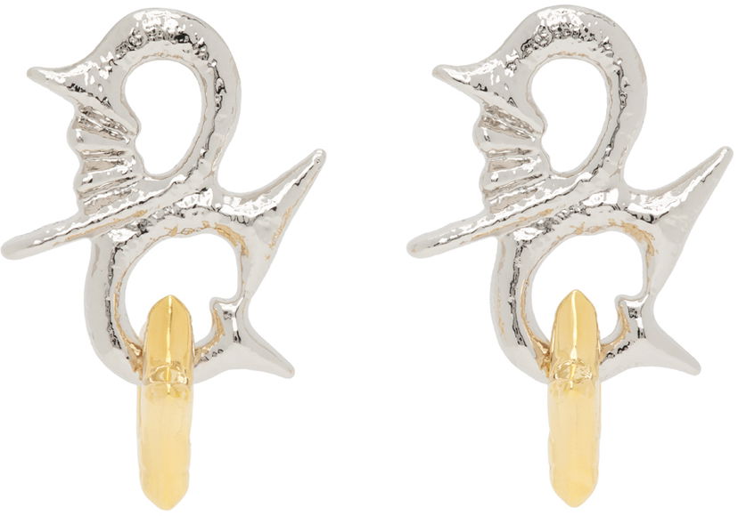 Сережки Chopova Lowena Chopova Lowena Entwined Star Drop Earrings Металік | 6439
