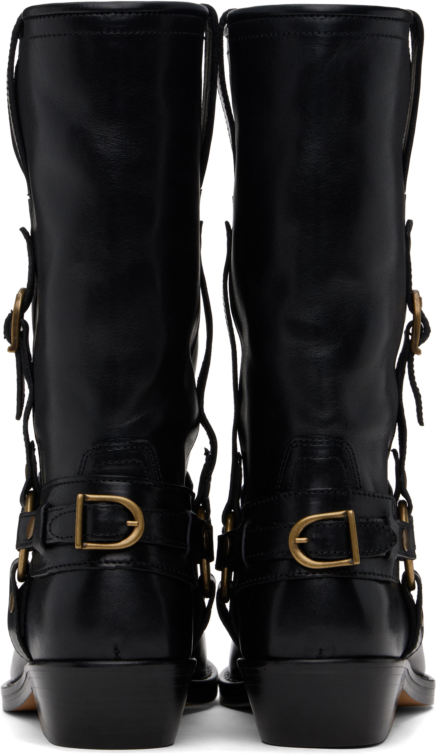 Одяг ISABEL MARANT Isabel Marant Heiko Leather Boots чорний | 25PBO0192FA-C1A22S, 1