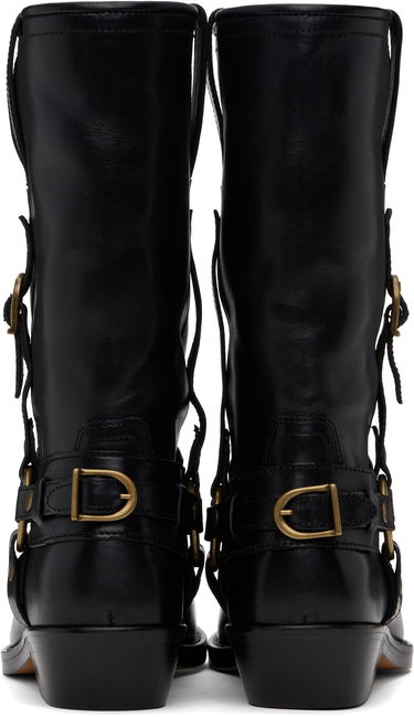 Одяг ISABEL MARANT Isabel Marant Heiko Leather Boots чорний | 25PBO0192FA-C1A22S, 1