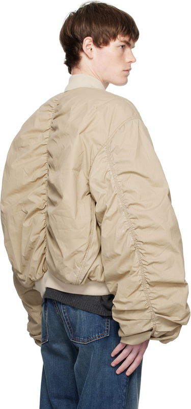 Куртка бомбер We11done We11done Washed Nylon Bomber Jacket бежевий | WD-JP2-25-059-U-BG, 2