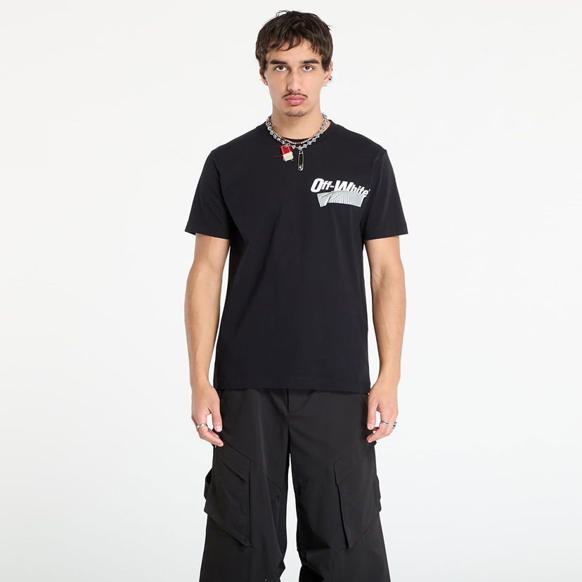 Футболка Off-White Off-White Cupid Tape Slim Fit Short Sleeve T-Shirt чорний | OMAA027F25JER00B1001