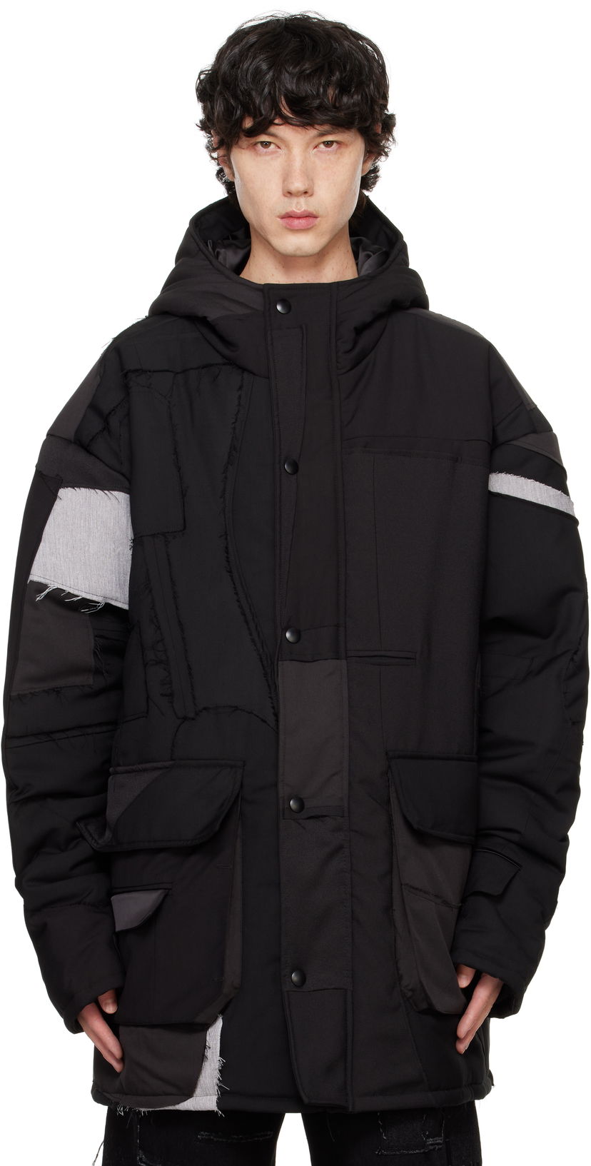 Пуховик Who Decides War Fragmented Jacket чорний | 1130910002FW24