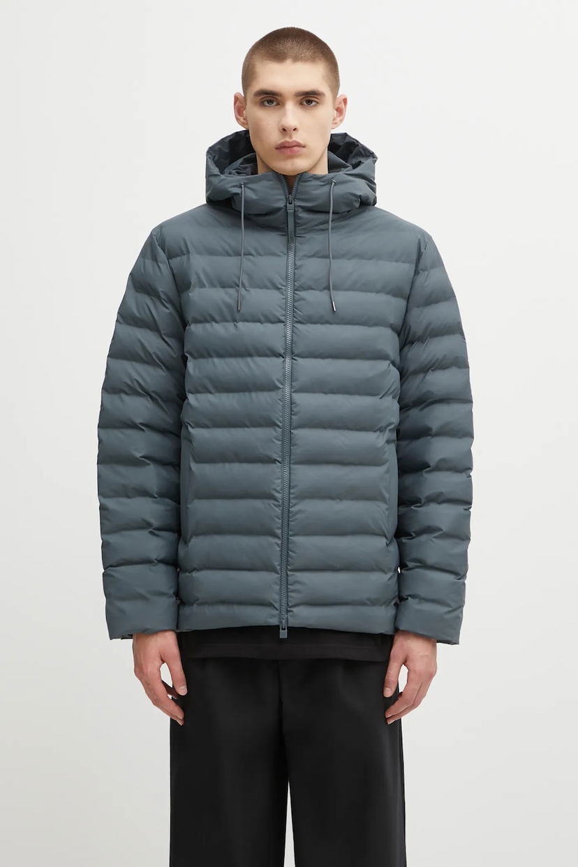 Пуховик Rains Rains Lohja Hooded Puffer Jacket Сірий | 15810.124