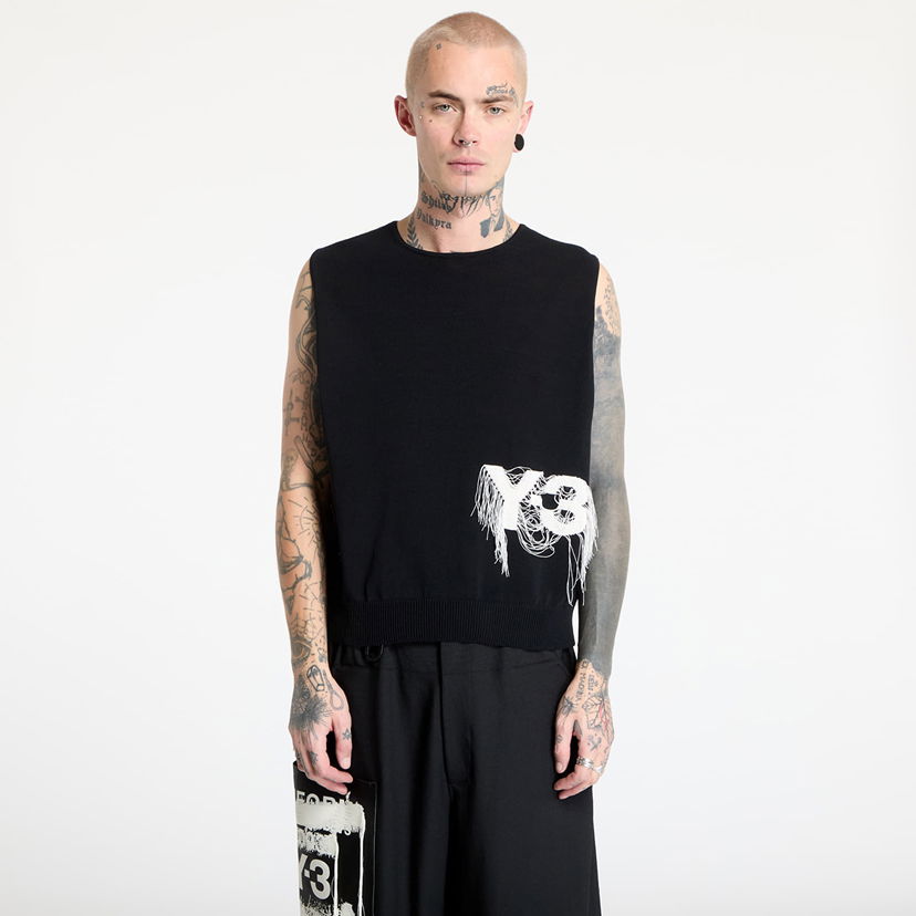 Безрукавка Y-3 Knit Vest With Logo Detail чорний | JN1983