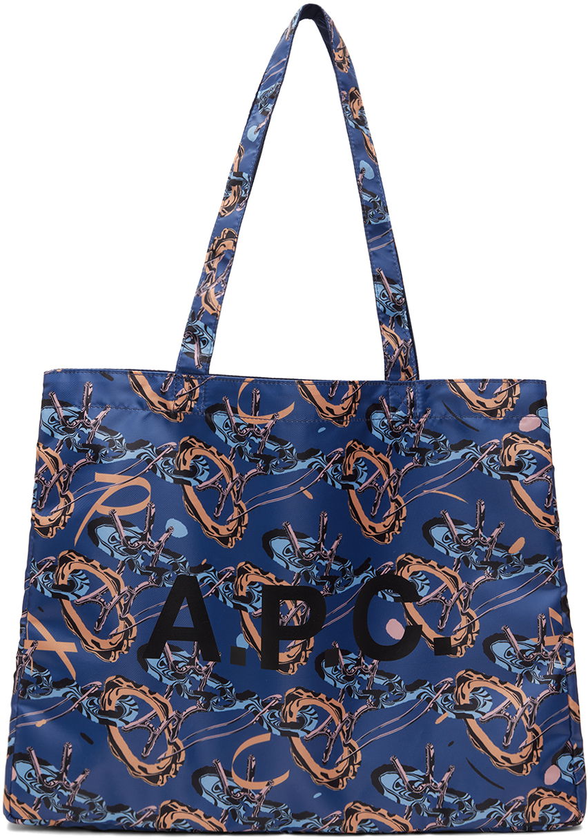 сумка-тоут A.P.C. Brain Dead x Diane Reversible Tote Bag темно-синій | PSAJG-M61893, 0