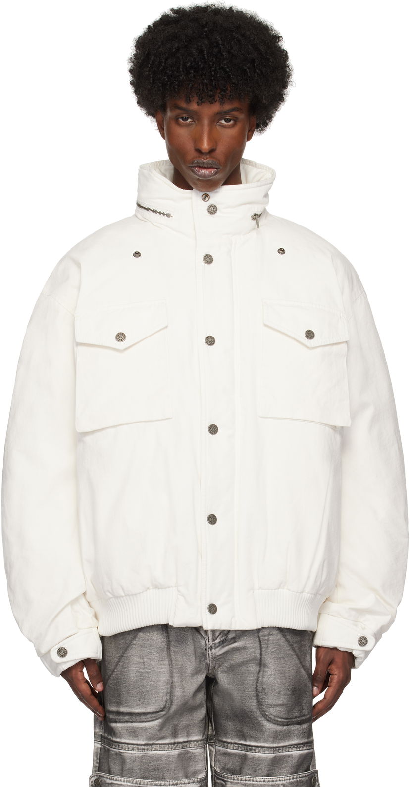 Парка GUESS Cotton Ripstop Parka Jacket білий | M4BL02WGF30G046