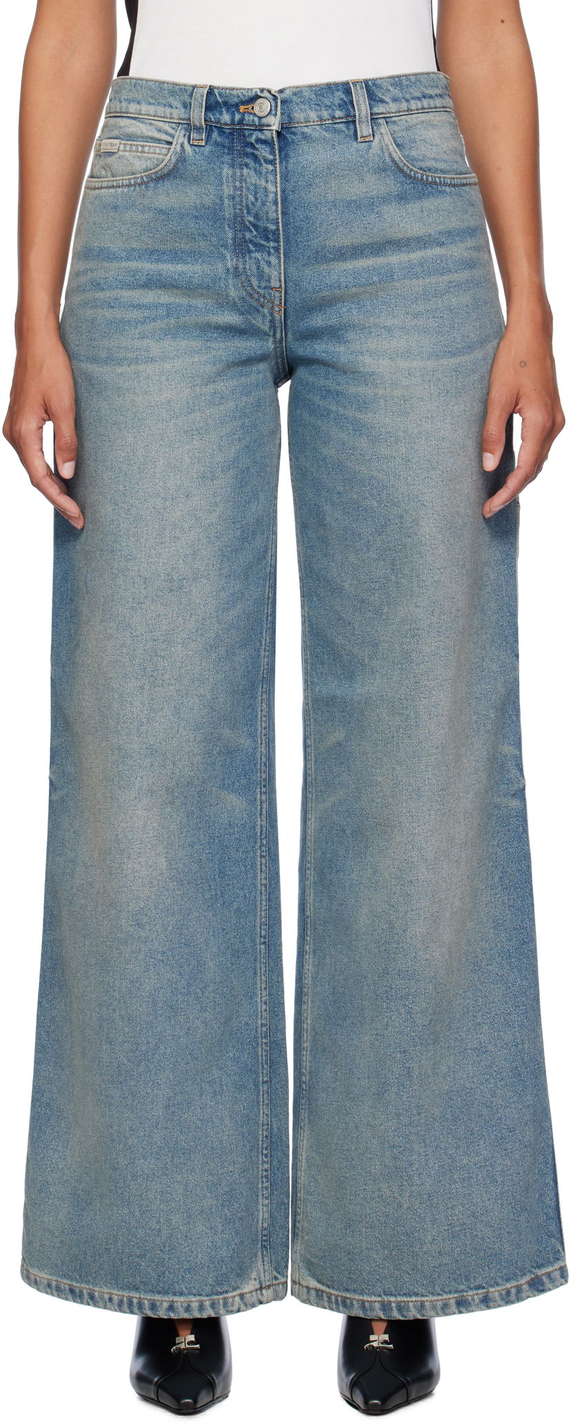 Джинси Courrèges Hammer Baggy Jeans Синій | 324DPA253DE0033