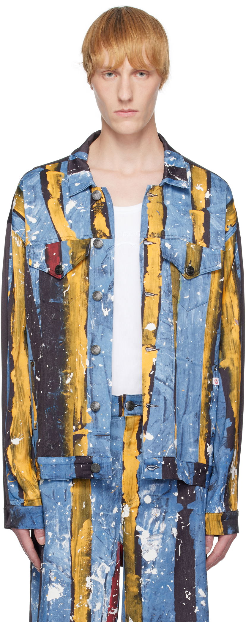 Куртка Charles Jeffrey Loverboy Charles Jeffrey LOVERBOY Silky Oversized Printed Jacket Різнокольоровий | 54010601